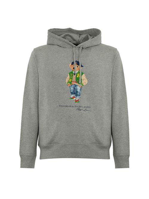 Felpa con Polo Bear in cotone grigio POLO RALPH LAUREN | 710 953719001